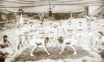 昭和４年（１９２９）に県内で行われた相撲の様子
